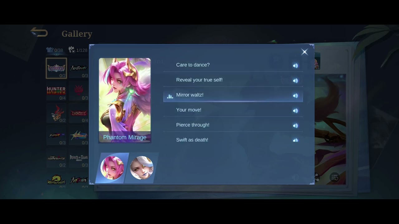 MLBB Shadow Covenant Skin (Benedetta & Lesley) Covenant Voice Lines