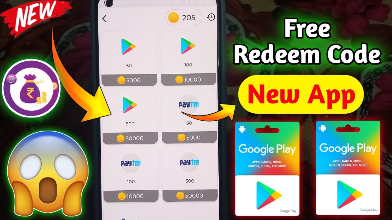 (Get Free Rs.100) Google Play Gift Card Earning App Free Redeem Code