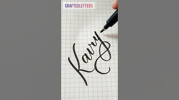 Kaviya | Quick Calligraphy 30 | Writing Names