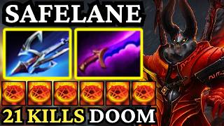🔥 DOOM Carry Is BROKEN 21 KILLS — Safelane DOMINATION! 🔥 Dota 2 Gameplay