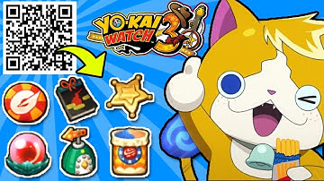100+ QR Codes for RARE ITEMS & EQUIPMENT in Yo-kai Watch 3