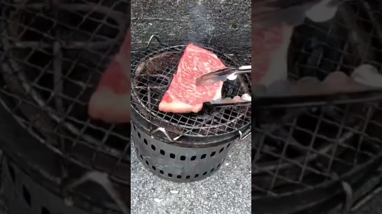 黒毛和牛　七輪で焼く‼︎