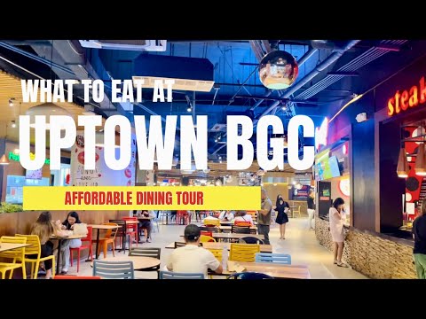 BGC UPTOWN MALL FOOD COURT TOUR
