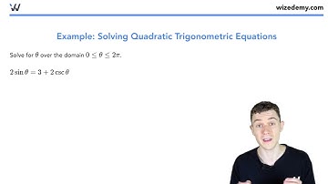 Solving Trig Equation (Requires Factoring)  | Grade 12 Math Simplified | Wizeprep