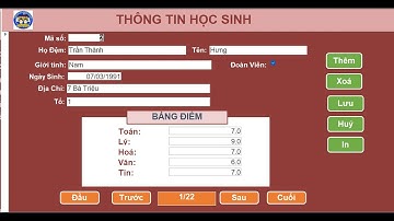 HƯỚNG DẪN THỰC HÀNH BIỂU MẪU - ACCESS 2016