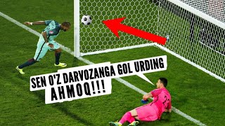 ENG CHIROYLI VA ENG KULGULI 10-TA AVTOGOL YOHUD O'Z DARVOZASIGA URILGAN KULGULI GOLLAR