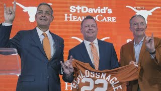Texas Longhorns introduce new head baseball coach Jim Schlossnagle