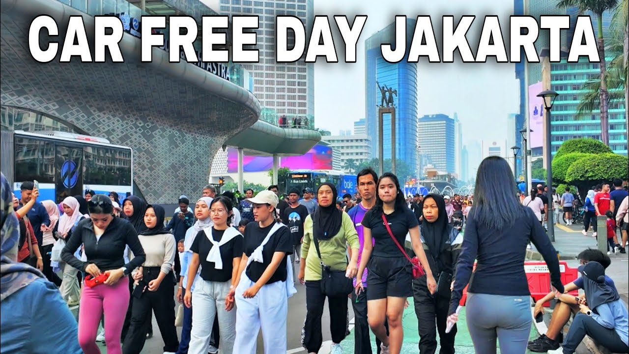 MELIHAT SUASANA CAR FREE DAY JAKARTA, SEPERTI APA SI CFD'AN SEKARANG, APAKAH MASIH RAMAI ?!