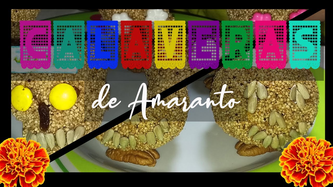 Calaveritas de amaranto ¡Pocos Ingredientes!💀💐