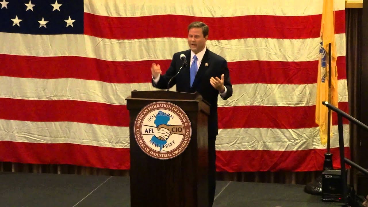 Rep. Donald Norcross delivering remarks at Annual Peter J. McGuire Labor Day Observance
