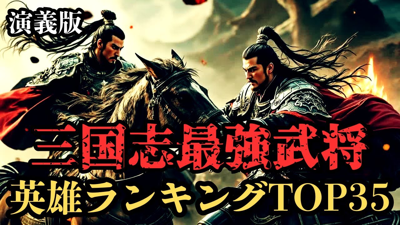 【三国志】チート級に強すぎた‼三国志最強の武将、英雄TOP35【演義版前編】