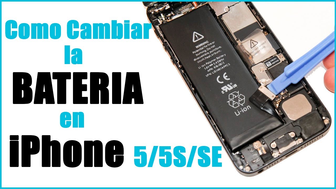 milicia esclavo Niño Tutorial Fácil] CAMBIAR BATERIA iPhone 5/5s/SE por apenas 15€. Fácil y  rápido, en 4 pasos. - YouTube