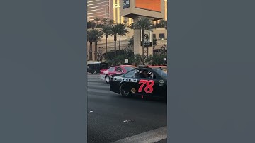 Nascar Driving Down the Las Vegas Strip #shorts  #lasvegas #nascar #lasvegasstrip