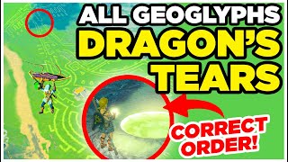 All DRAGON'S TEARS Geoglyphs In Correct Order - Zelda Tears Of The Kingdom