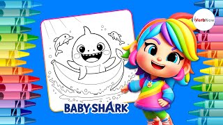 Baby Shark Coloring Pages Fun and Relax For Kids