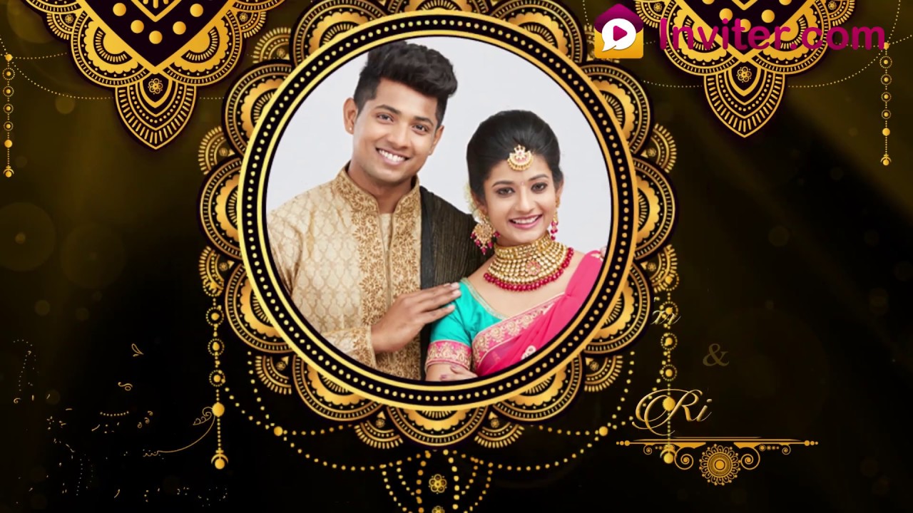Traditional Wedding Video Invitation/ Whatsapp Shareable Video Invitations | Inviter.com