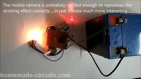 Simple IC 555 based Strobe Light Circuit