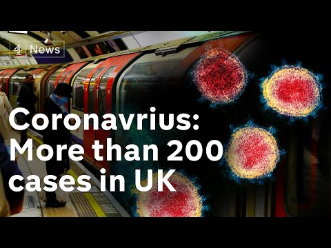 More than 200 confirmed cases of coronavirus in UK