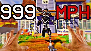 FOXY RUNNING AT 999MPH!!! but in Hello Neighbor…