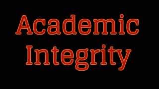 Academic Integrity - Plagiarism