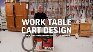 Need a cart idea? Check out this work table cart by the Woodworkers Guild of America