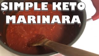 Low Carb Keto Friendly Marinara Sauce