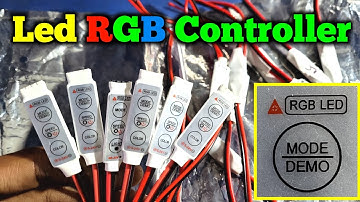 Light RGB Controller wiring || DC RGB  Controller Dimmer || Electronics Verma