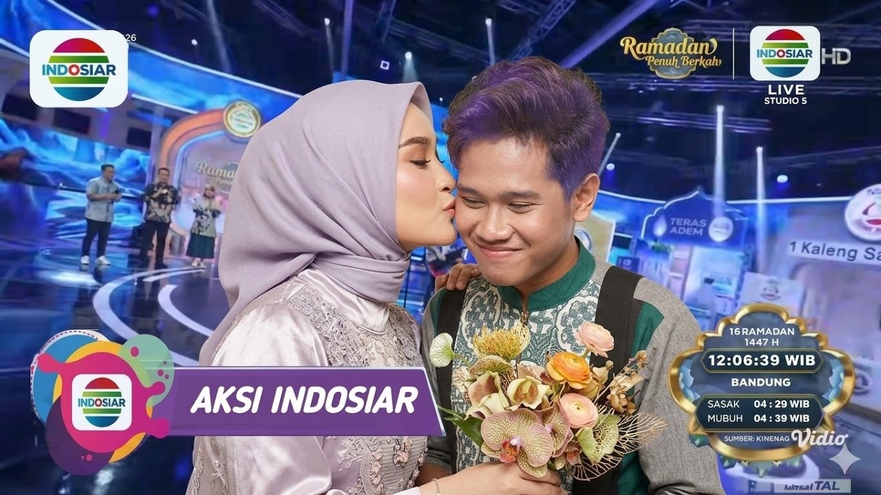 Didepan Juri aksi!Mila Tak Ragu Cium Valen Dan Berikan Bunga Didepan Juri aksi Indosiar, Bikin Baper