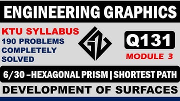 Q131| Development of Surfaces| Engineering Graphics| KTU Syllabus |BE110/EST110| Graphicszone