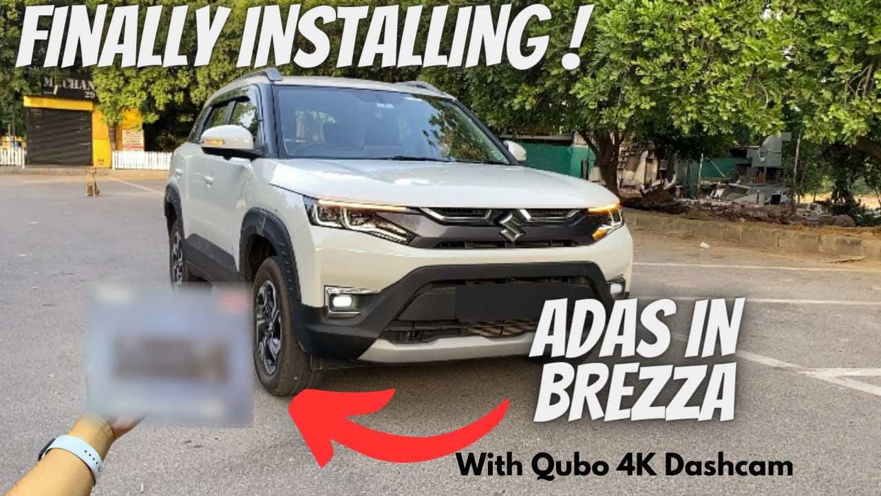 Finally Installed ADAS Qubo Dashcam in Maruti Brezza 2023 | Brezza zxi 2023 | Brezza Mileage 2023