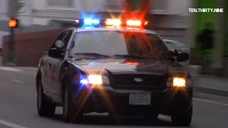 LAPD UNITS RESPONDING CODE 3 * COMMAN POST FOR IMMIGRATION PROTESTS* DAY 2