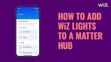 How to add WiZ lights to a Matter hub