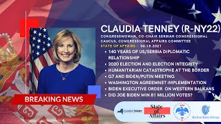 NOVO! CONGRESSWOMAN CLAUDIA TENNEY (R-NY22) - SERBIA AND THE FORMER YU IS MY SECOND HOME (06.18.21)