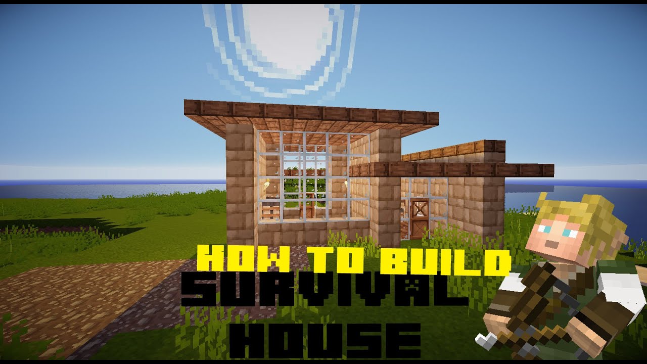 Minecraft How to Build - Survival House - (Starter house) - YouTube