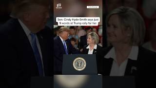 Sen. Cindy Hyde-Smith says just 9 words at Trump rally for her
