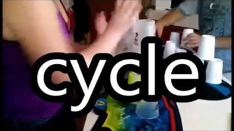 Sport stacking, new cycle record my first 6.7-6.724