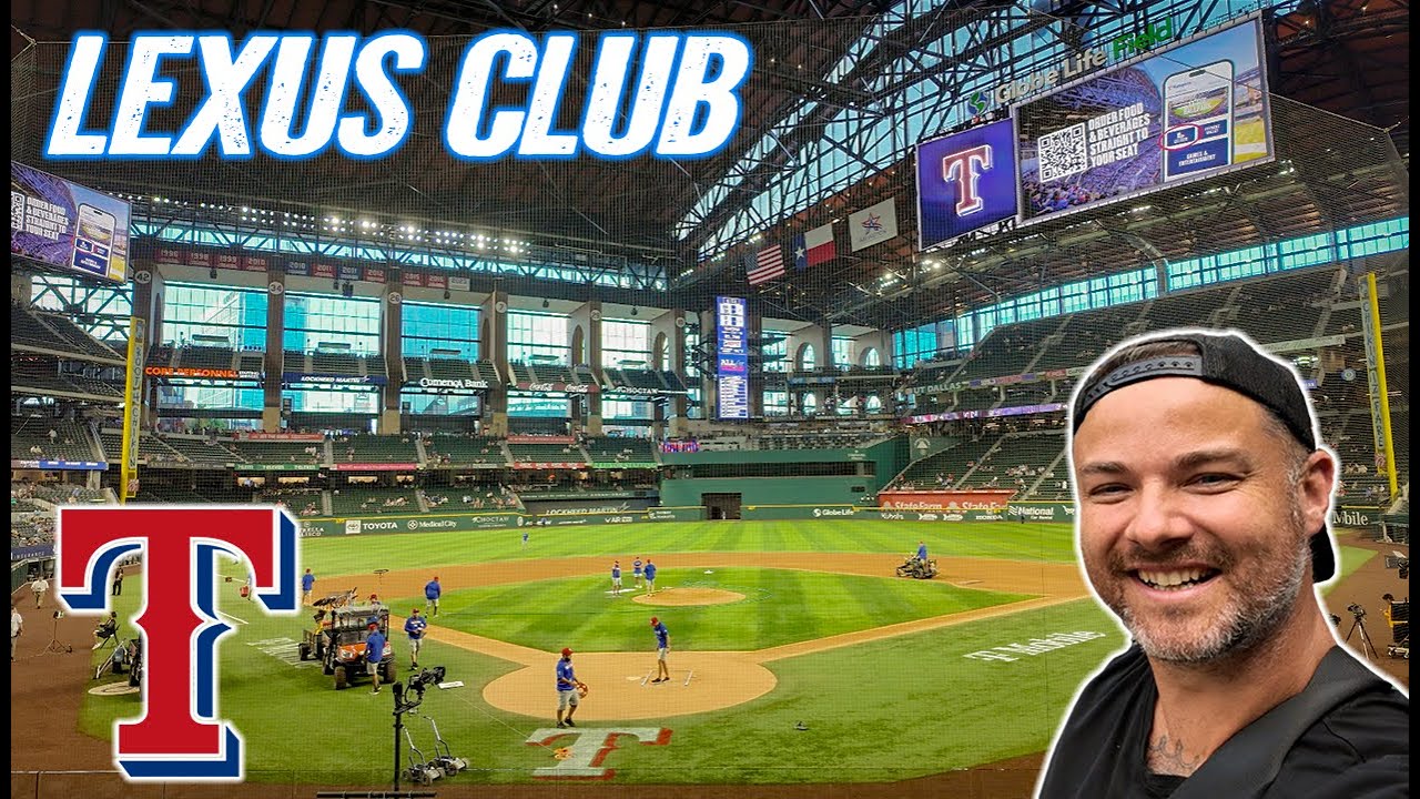 The BEST SEATS at the most boring MLB Stadium - Lexus Club at Texas ...