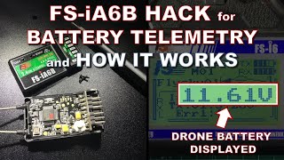 FS-iA6B receiver hack for battery telemetry and how it works