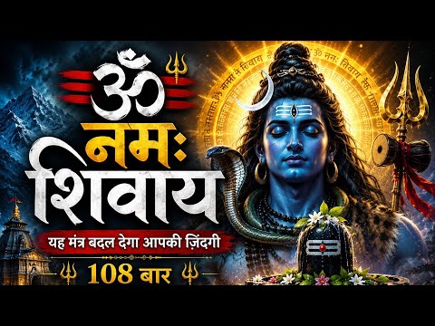 🕉️ ॐ नमः शिवाय | 108 बार शिव मंत्र | मनोकामना पूर्ण करने वाला दिव्य मंत्र | हर हर महादेव 🔱