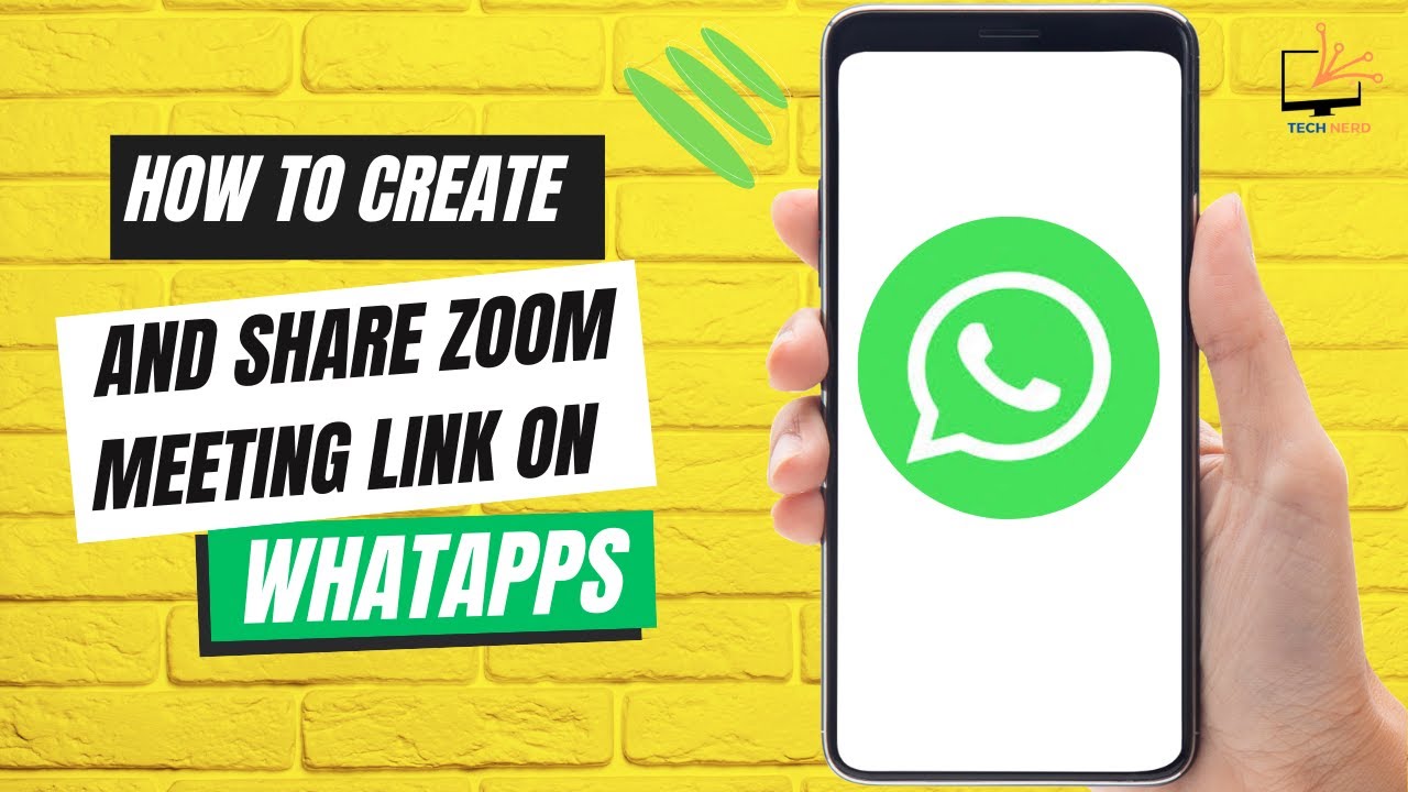 How to Create and Share Zoom Meeting Link on WhatsApp - YouTube