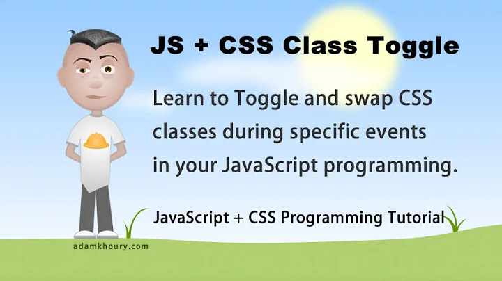 JavaScript Change CSS Class Style className Toggle Tutorial