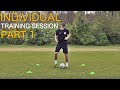 TRAIN LIKE A PRO | Individual Training Session Part 1 | Improve Footwork Fast