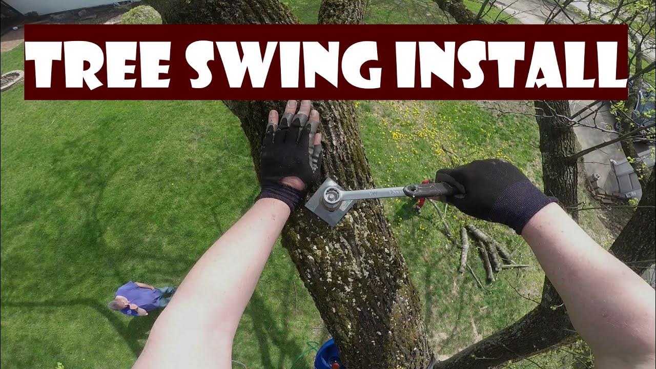 Tree Swing Install YouTube
