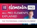Testimonial Carousel Element Tutorial | Elementor Pro