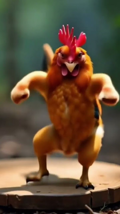 ayam berjoget joget lucu #cat #funny #shotrs #ayamberkokok