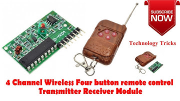 Unboxing 4 Channel Wireless RF Remote Control Kits (Robu.in) - PT-2272 M4