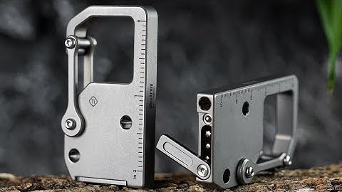 Revolutionize Your EDC! EH4 Titanium Carabiner Multitool – All You Need in One Tool