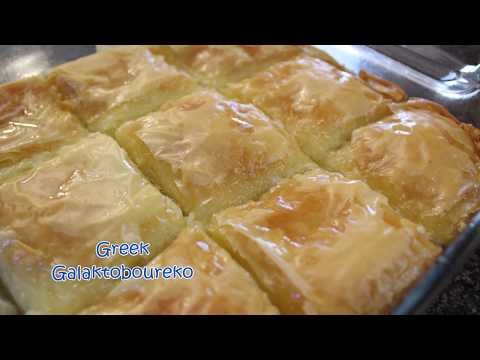 How to make Greek Galaktoboureko (Sweet Custard pie)