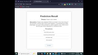 Early Disease Prediction Web App with Precaution Suggestions | Flask & HTML | Demo + Code