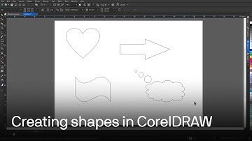 How to use and edit common shapes and text in CorelDRAW | Step-by-step tutorial